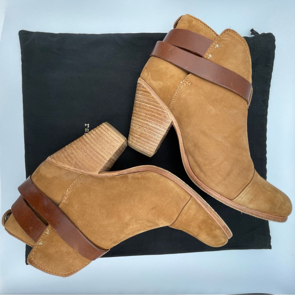Rag & Bone | Nubuck Camel Suede Ankle ‘Harrow Boo… - image 6